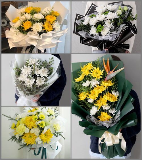贵州六盘水六枝特区新窑镇马路村白事花束代送